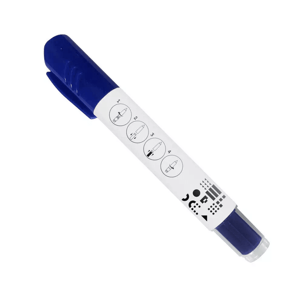 Marcador pizarra recargable Azul MR001 + Recarga marcador x12 Keep MR002