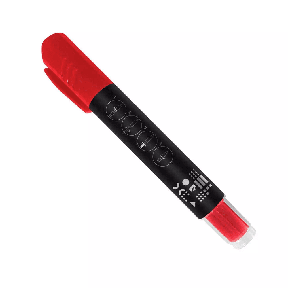 Marcador permanente recargable Rojo MR015 + Recarga marcador x12 Keep MR016 