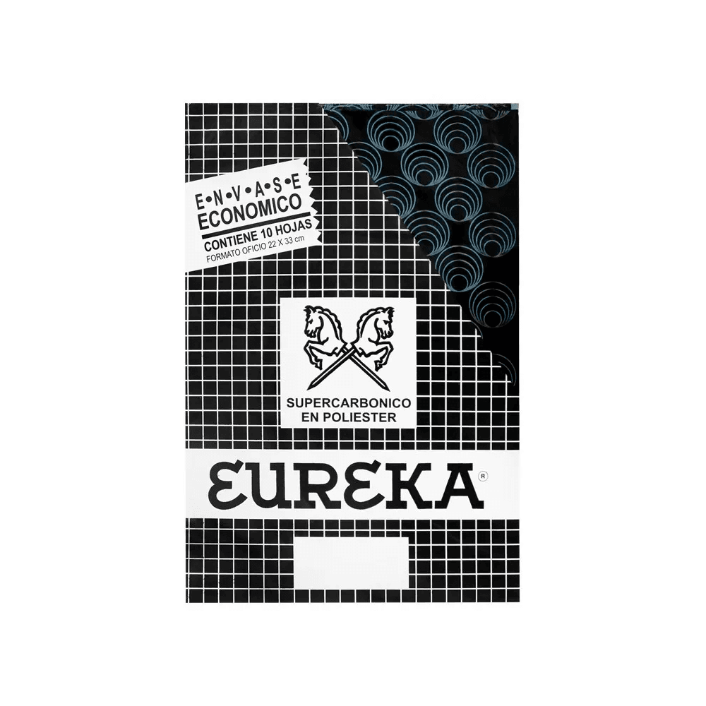 Papel Carbónico Oficio azul x10 Eureka