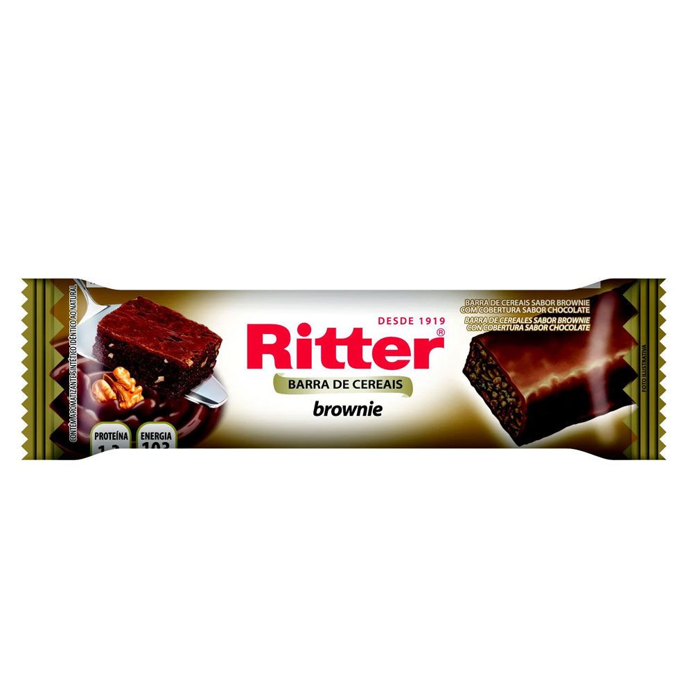 Barra de Cereal 25g Ritter brownie y chocolate x24	
