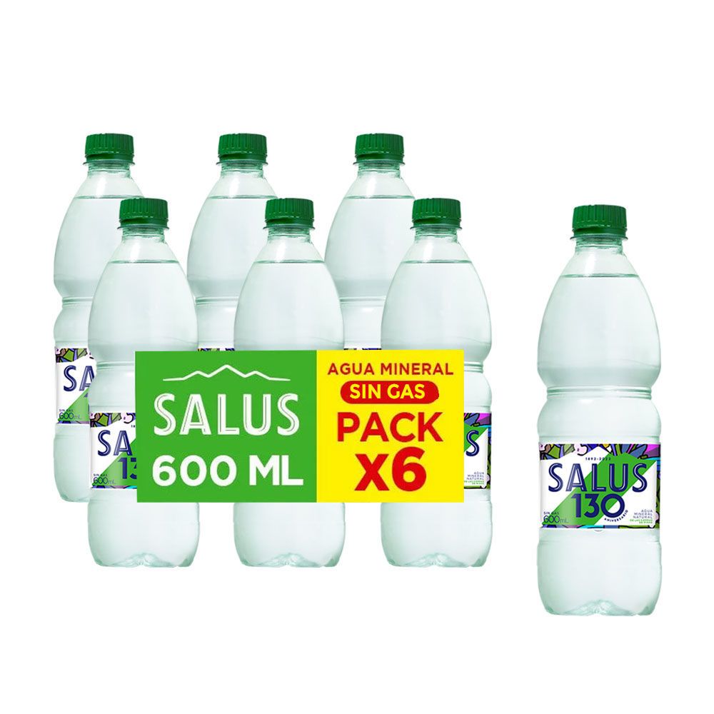 Agua Salus sin gas 600cc x6